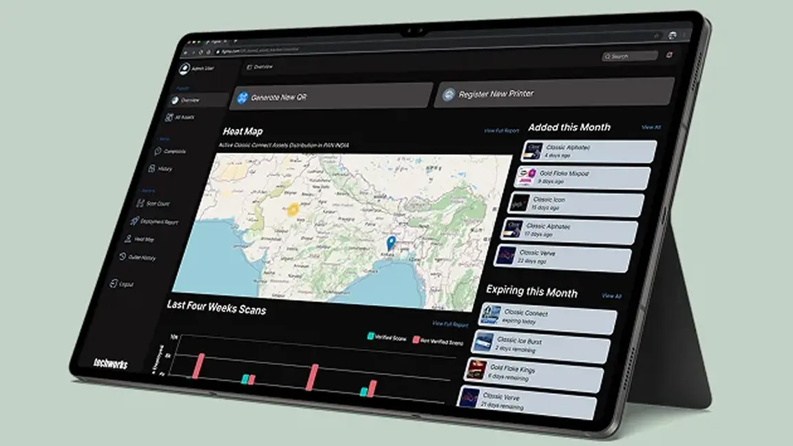 The CoDIFY dashboard on a tablet